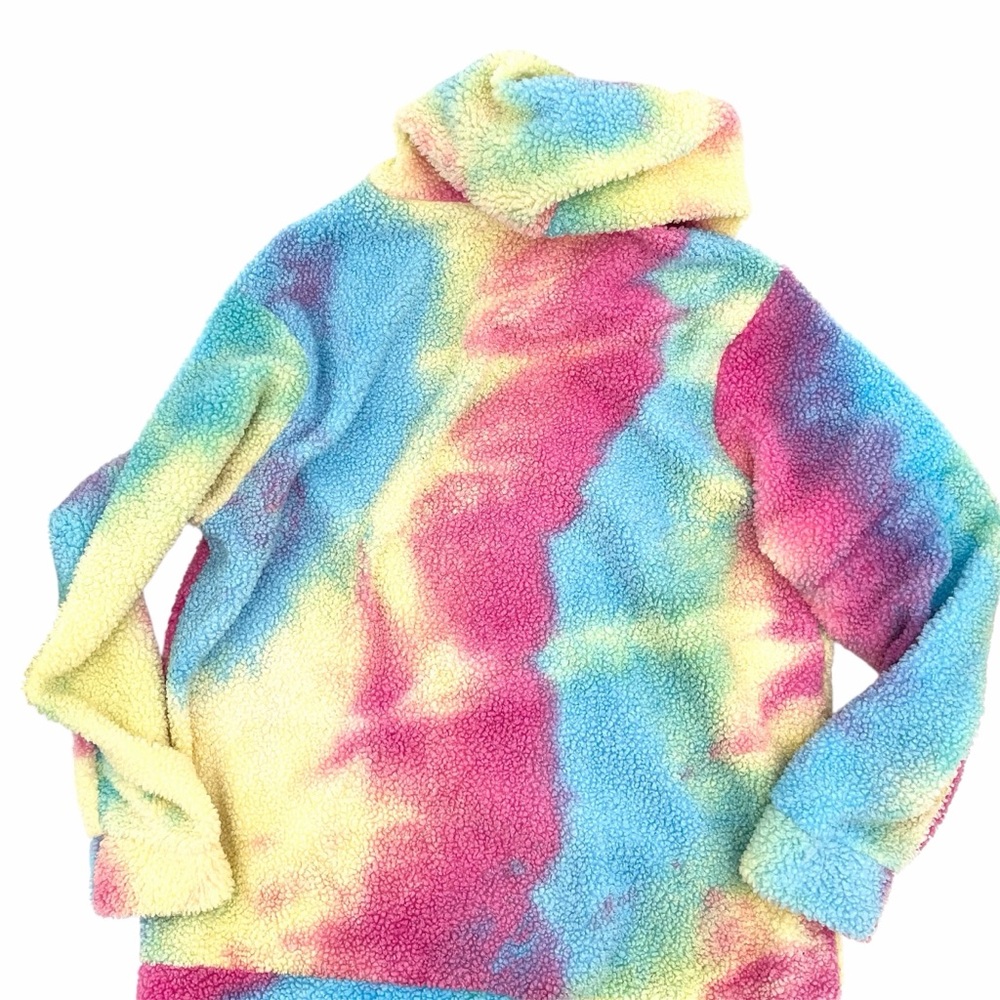 Barbie Movie I Am Kenough Fleece Ken Ryan Gosling Tie Dye Pullover Hoodie - Picture 4 of 5